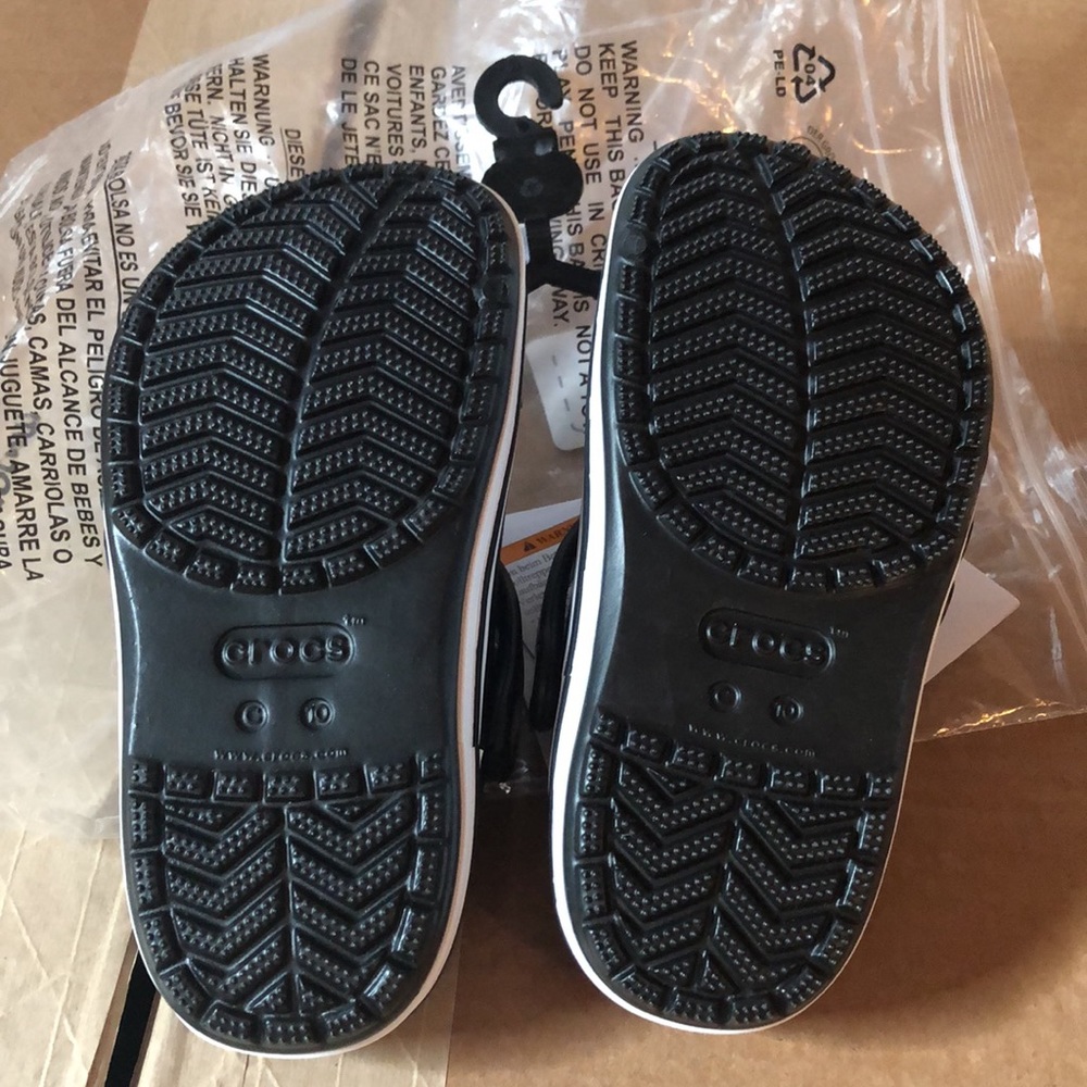 New Crocs Kids’ Bayaband Clog Classic Black - Picture 5 of 16